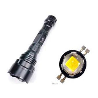 High power LED Flashlight include 18650 rechargeable battery (YA0004)