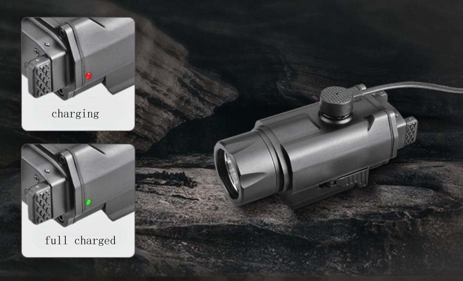 Tactical Flashlight LED Torch High Power rechargeable LED flashlight 18650 or CR123A (NF-Y0141)