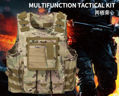 Tactical Vest Military Molle Plate Carrier Magazine Paintball CS Outdoor Velcro Protective Vest Hunting Vest (NF-YB-V012)