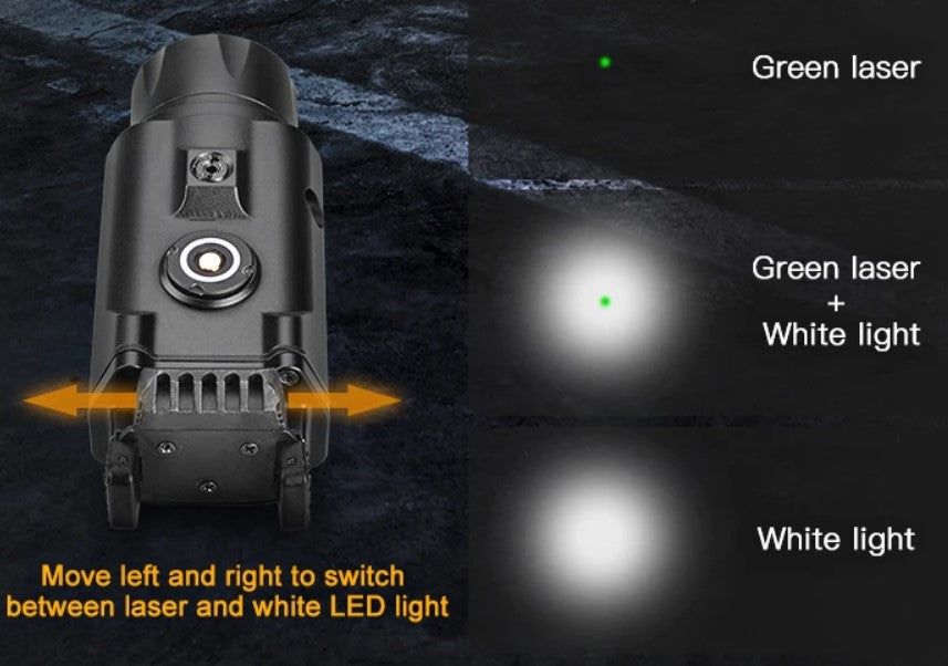 Tactical  LED Flashlight With Laser LED Torch High Power rechargeable LED flashlight Built-in lithium battery (NF-Y0145)