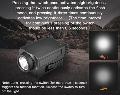 Tactical  LED Flashlight LED Torch High Power rechargeable LED flashlight Built-in lithium battery (NF-Y0171)