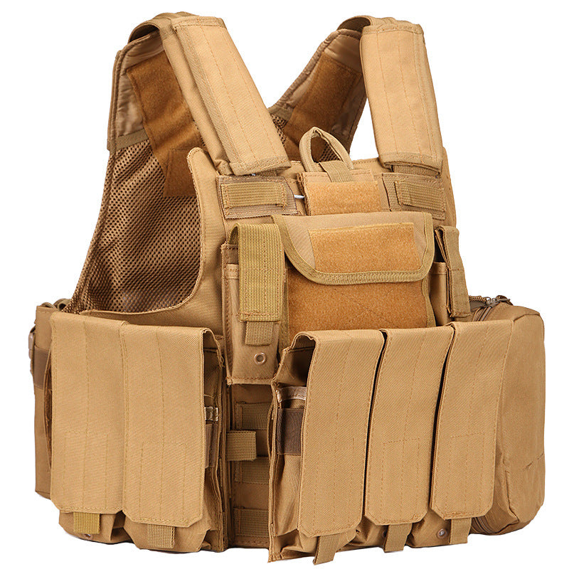 Tactical Vest Military Molle Plate Carrier Magazine Paintball CS Outdoor Velcro Protective Vest Hunting Vest (NF-YB-V015)