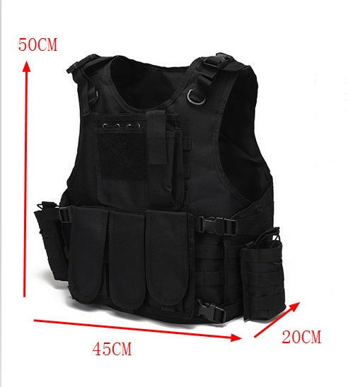 Tactical Vest Military Molle Plate Carrier Magazine Paintball CS Outdoor Velcro Protective Vest Hunting Vest  (NF-YB-V013)
