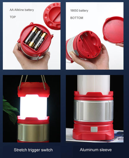 High powr LED Streching rechargeable camping lamp lantern hiking lamp outdoor lamp (NF-YC-L010)