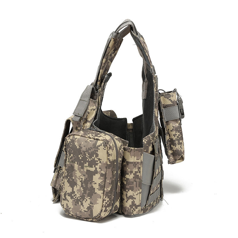 Tactical Vest Military Molle Plate Carrier Magazine Paintball CS Outdoor Velcro Protective Vest Hunting Vest (NF-YB-V015)