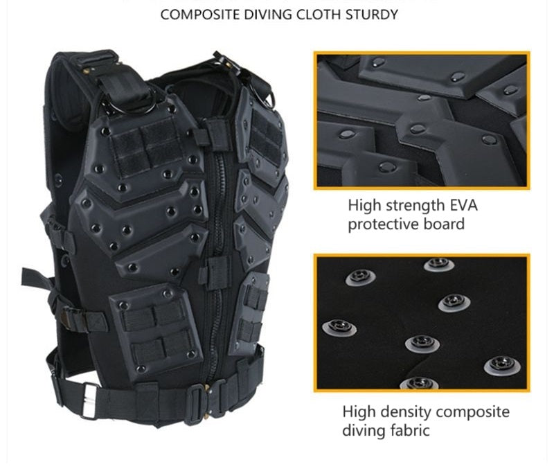 Tactical Vest Military Molle Plate Carrier Magazine Paintball CS Outdoor Velcro Protective Vest Hunting Vest  (NF-YB-V018)